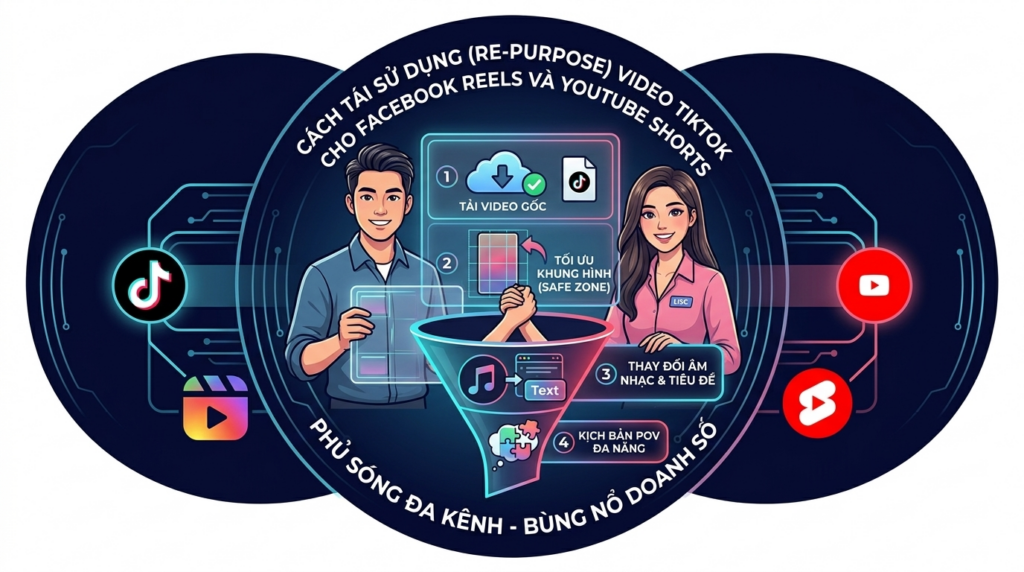 sử dụng lại video tiktok